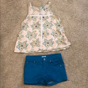 Roxy Girl’s Sleeveless Top and Hudson Shorts